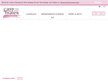 Tablet Screenshot of landhaus.gappmaier.at